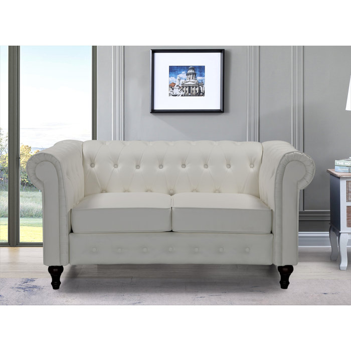 Coast2Coast 61.02'' Faux Leather Loveseat Wayfair
